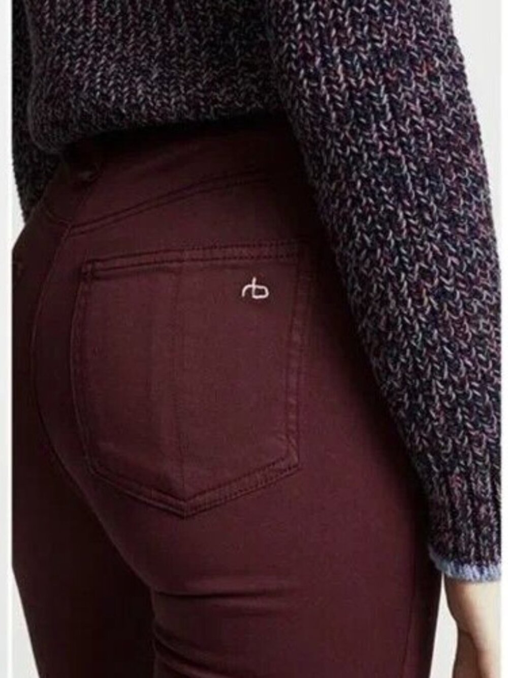 Rag and Bone Mulberry Skinny Moto Jeans